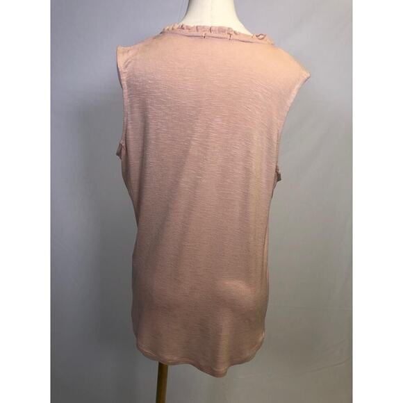 VTG Women’s Top Blouse SZ M PinkFloral Embroidered Sleeveless Boho Feminine - Picture 3 of 14